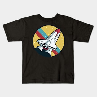 Space Shuttle Rocket Spaceship Astronaut Kids T-Shirt